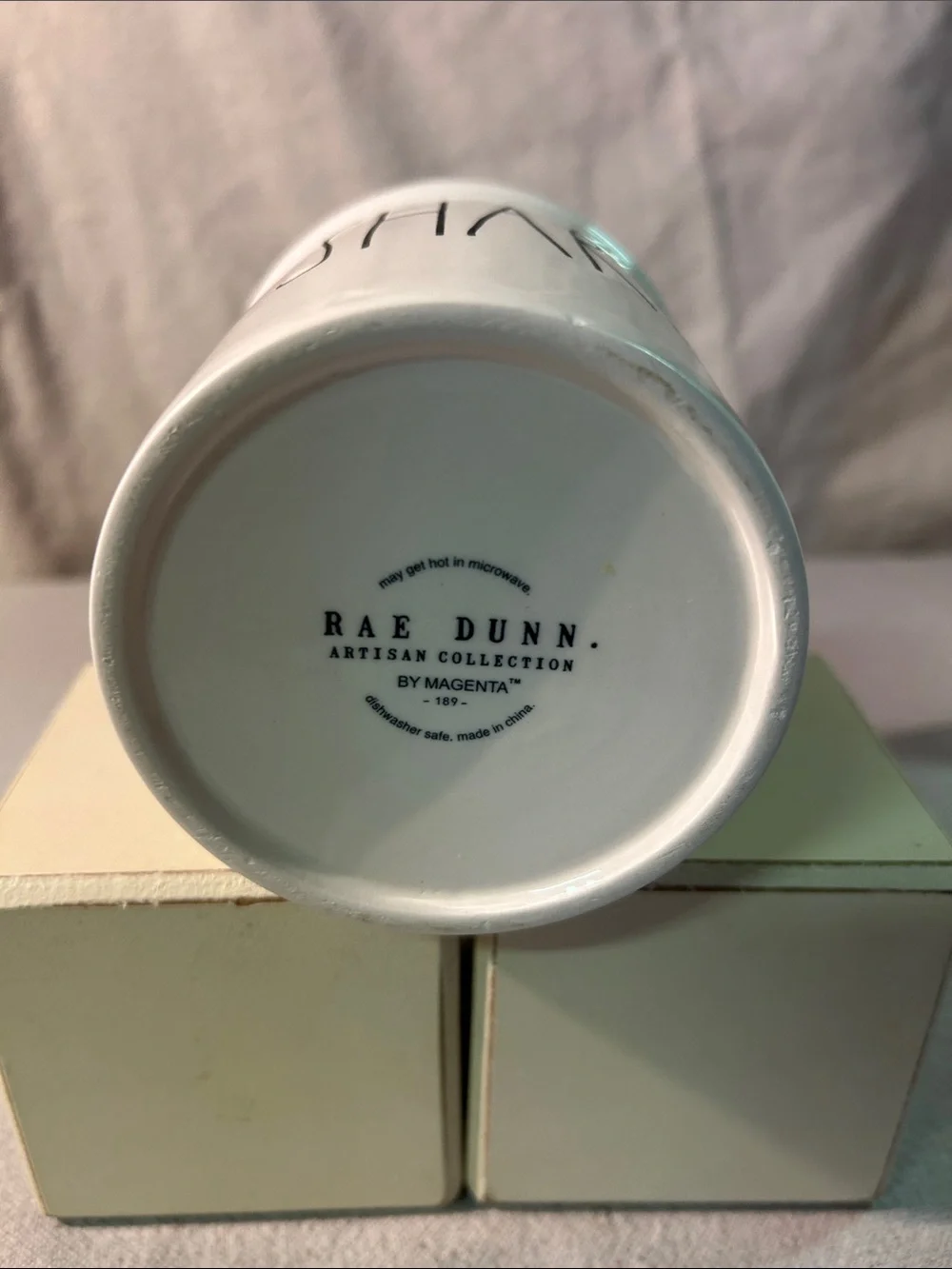 Rae Dunn White Ceramic 'SHARE' Crock